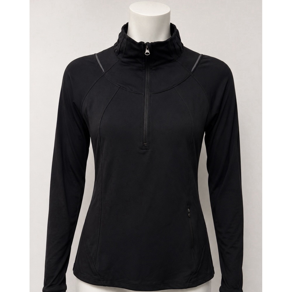 LULULEMON Women's Pullover Jacket Coat Black Size 6 Front Pockets CUTE!
